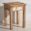 Paire de tables de chevet basses blanches anciennes (c.1920) #6