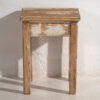 Paire de tables de chevet basses blanches anciennes (c.1920) #6