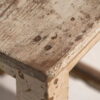 Paire de tables de chevet basses blanches anciennes (c.1920) #6