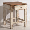 Antique white night table (c.1920) #4