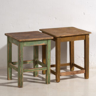 Anciennes tables carrées (c.1920). Ensemble de 2 pièces n°5