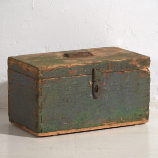 Antique green patina antique military box (c.1910) #67