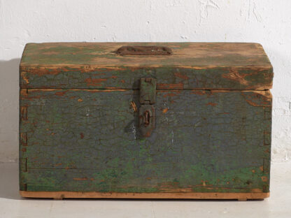 Antique green patina antique military box (c.1910) #67