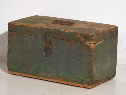 Antique green patina antique military box (c.1910) #67