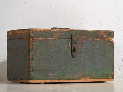 Antique green patina antique military box (c.1910) #67