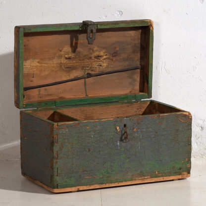 Antique green patina antique military box (c.1910) #67