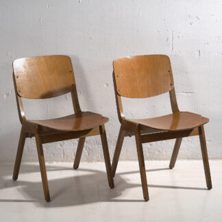 Sillas de salón vintage de Thonet (c.1950). Conjunto de 2 piezas