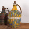 Antique damajuanas with colored lining (c.1920). Set of 2 pieces #68