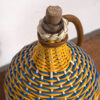 Antique damajuanas with colored lining (c.1920). Set of 2 pieces #68