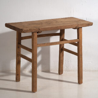 Mesa consola antigua de madera (c.1920) #6