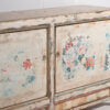 Aparador blanco antiguo con motivos florales (c.1900) #11