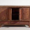 Aparador rojo antiguo de estilo qing (c.1900) #12