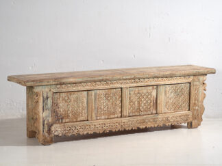 Antique TV cabinet with green patina (c.1900) #33