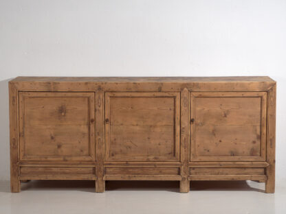 Antique Chinese sideboard with three doors (c.1900) #41