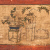 Antique red two door sideboard (c.1900) #50