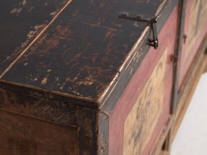 Antique red two door sideboard (c.1900) #50