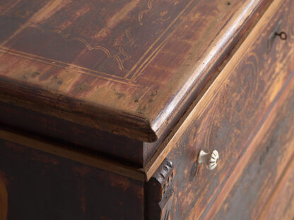 Large antique antique chest of drawers with dark patina (c.1940) #39