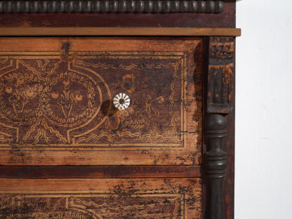 Large antique antique chest of drawers with dark patina (c.1940) #39 - Image 14