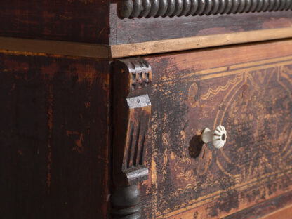 Large antique antique chest of drawers with dark patina (c.1940) #39