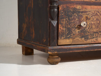Large antique antique chest of drawers with dark patina (c.1940) #39 - Image 5