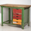Escritorio industrial de color verde (c.1960) #52