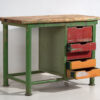Escritorio industrial de color verde (c.1960) #52