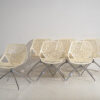 White chairs by Marcello Ziliani (c.2000). 6-piece set #1