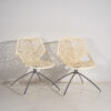 White chairs by Marcello Ziliani (c.2000). 6-piece set #1