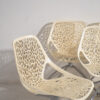 White chairs by Marcello Ziliani (c.2000). 6-piece set #1