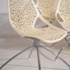 White chairs by Marcello Ziliani (c.2000). 6-piece set #1