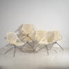 White chairs by Marcello Ziliani (c.2000). 6-piece set #1