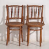 Antique Thonet chairs with engraved seat (c.1920). Set of 2 pieces #1