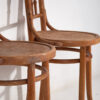 Antique Thonet chairs with engraved seat (c.1920). Set of 2 pieces #1