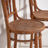 Antique Thonet chairs with engraved seat (c.1920). Set of 2 pieces #1