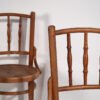 Antique Thonet chairs with engraved seat (c.1920). Set of two pieces #1 - Image 6