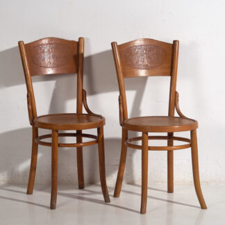 Antiguas sillas Thonet (c.1920). Conjunto de 2 piezas #3