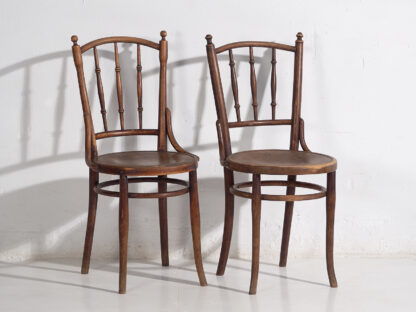 Antique bentwood chairs (c.1920). Set of 4 pieces #1