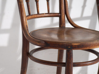 Antique bentwood Thonet chairs (c.1920). Set of 4 pieces #1 - Image 15