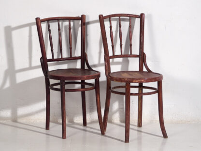 Sillas Thonet antiguas de colores (c.1920). Conjunto de 4 piezas #2