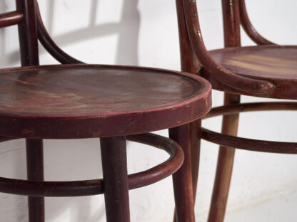 Sillas Thonet antiguas de colores (c.1920). Conjunto de 4 piezas #2