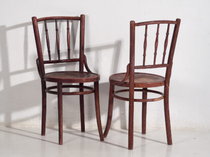 Sillas Thonet antiguas de colores (c.1920). Conjunto de 4 piezas #2