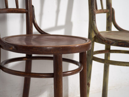 Sillas Thonet antiguas de colores (c.1920). Conjunto de 4 piezas #2