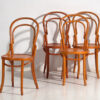 Anciennes chaises en bois courbé (vers 1920). Ensemble de 4 pièces #5