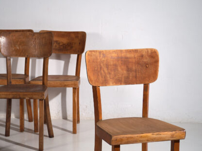 Set of vintage Thonet chairs (c.1950). Set of 4 pieces #6