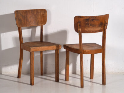 Set of vintage Thonet chairs (c.1950). Set of 4 pieces #6