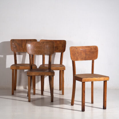 Set of vintage Thonet chairs (c.1950). Set of 4 pieces #6