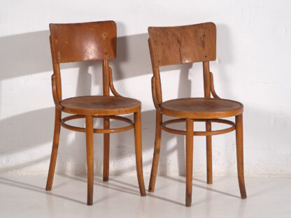 Vintage Thonet chairs (c.1950). Set of 4 pieces #7