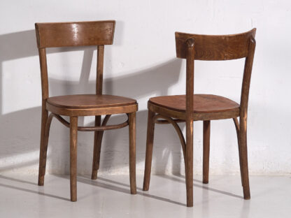 Vintage bentwood dining chairs (c.1950). 6-piece set #1