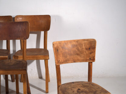 Thonet vintage style chairs (c.1950). Set of 6 pieces #3