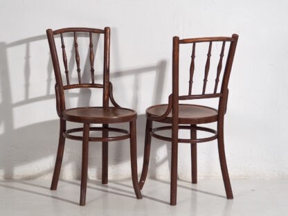 Ensemble de chaises anciennes en bois courbé (vers 1920). Ensemble de 4 pièces #2